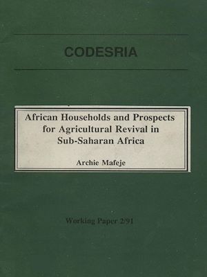 Couverture ebook de African households and prospects for agricultural revival in Sub-Saharan Africa, de Archie Mafeje