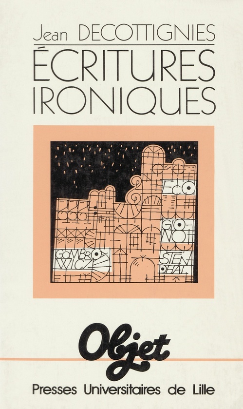 ebook cover of Écritures ironiques, by Jean Decottignies