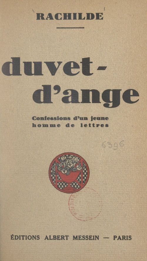 Couverture ebook de Duvet-d'ange, de Rachilde