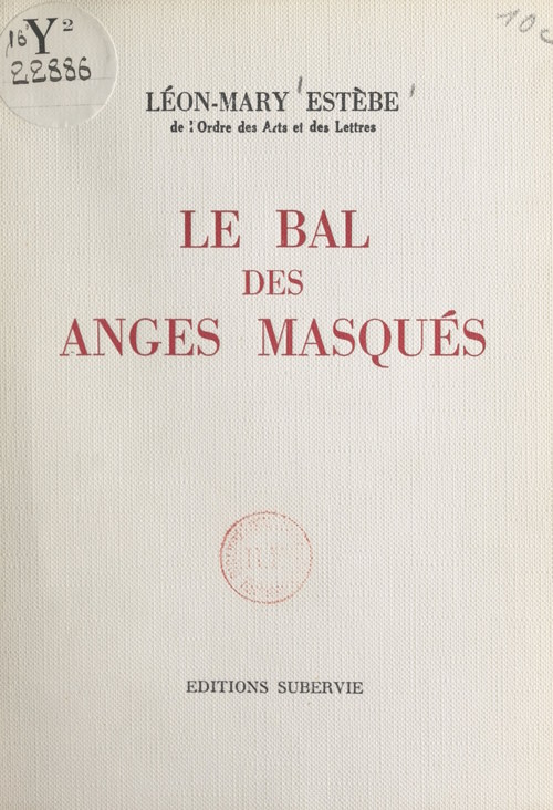 ebook cover of Le bal des anges masqués, by Leon-Mary Estebe