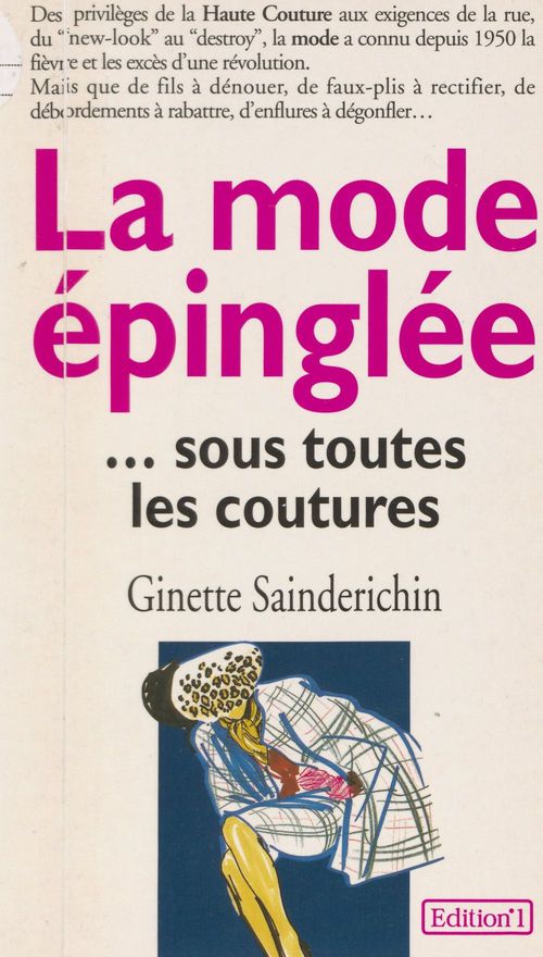 ebook cover of La mode épinglée... sous toutes les coutures, by Sainderichin
