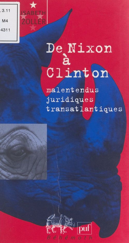 Couverture ebook de De Nixon à Clinton, de Etlisabeth Zoller