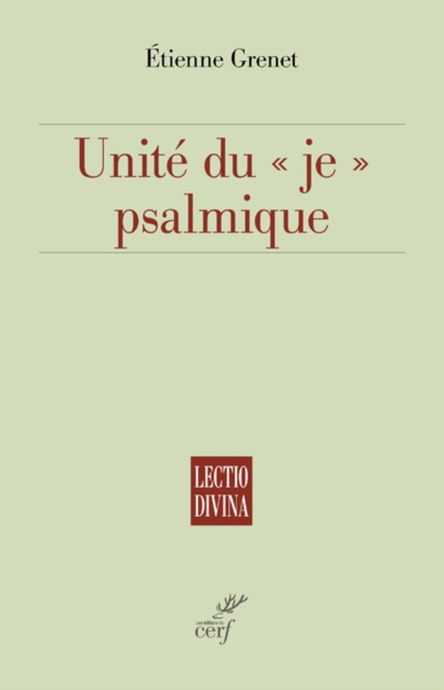 ebook cover of UNITE DU JE PSALMIQUE, by Etienne Grenet