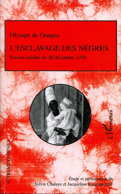 ebook cover of L'esclavage des nègres, by Olympe de Gouges