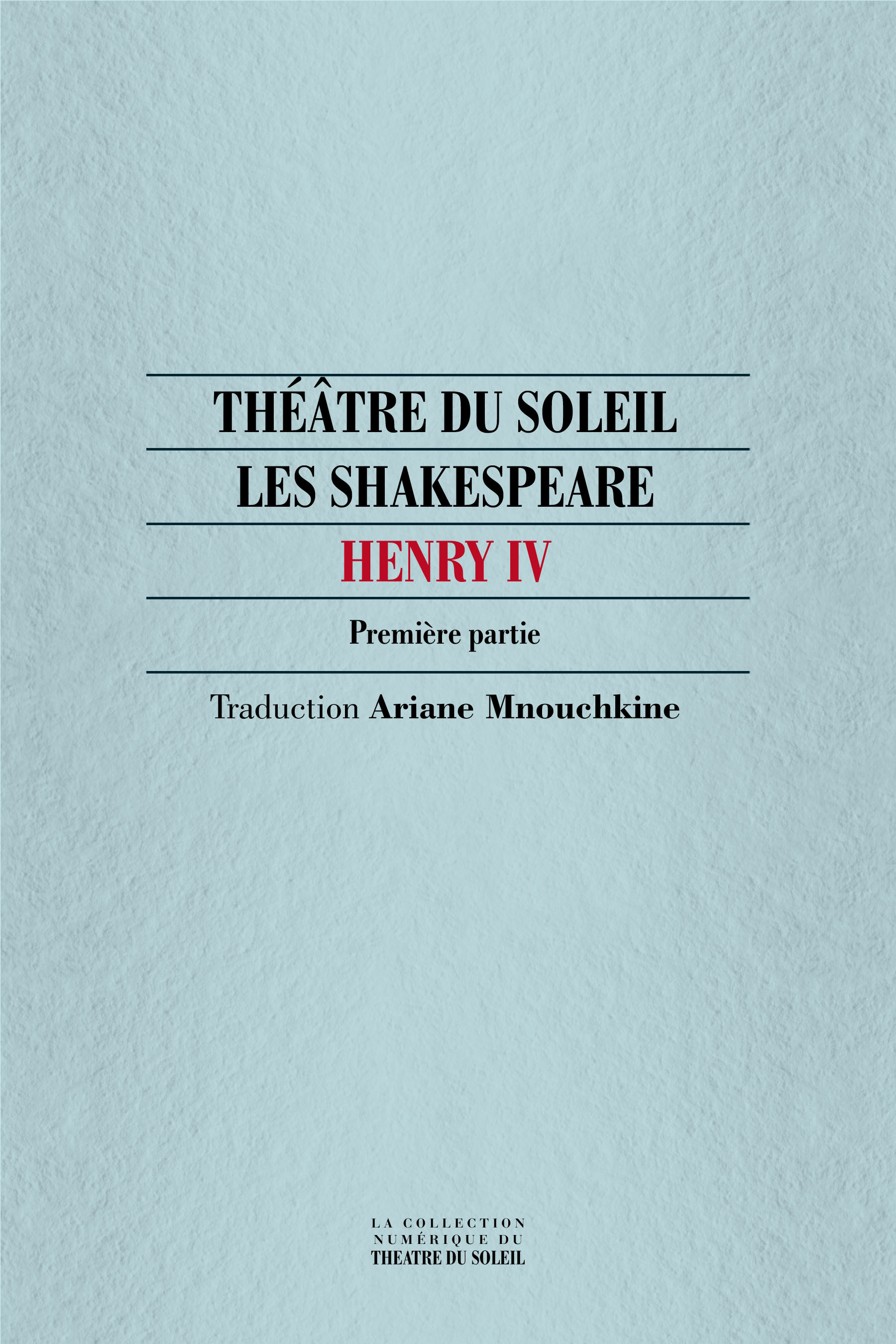 Couverture ebook de Henry IV, de William Shakespeare
