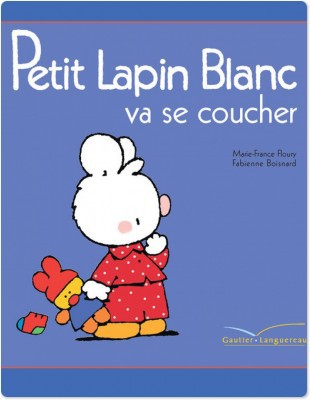 Couverture ebook de Petit Lapin Blanc va se coucher, de Marie-France Floury