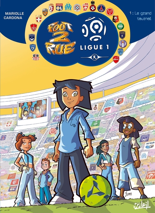 ebook cover of Foot 2 Rue - Ligue 1 T01 - Le grand tournoi, by Mathieu Mariolle