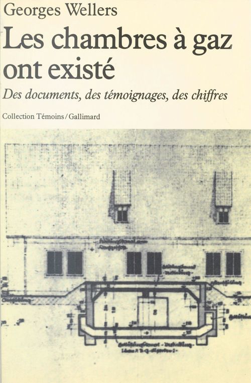 Couverture ebook de Les chambres à gaz ont existé, de Georges Wellers