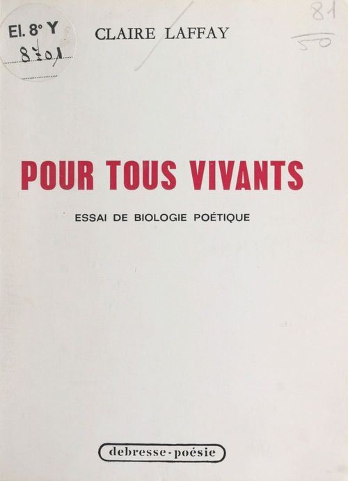 Couverture ebook de Pour tous vivants, de Claire Laffay