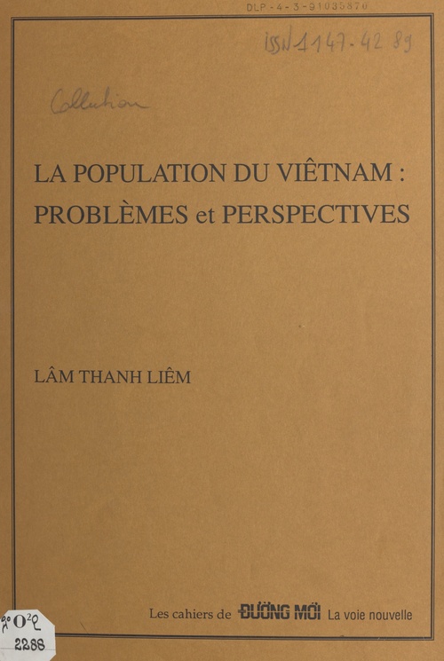 ebook cover of La population du Viêt Nam : problèmes et perspectives, by Thanh Liem Lam
