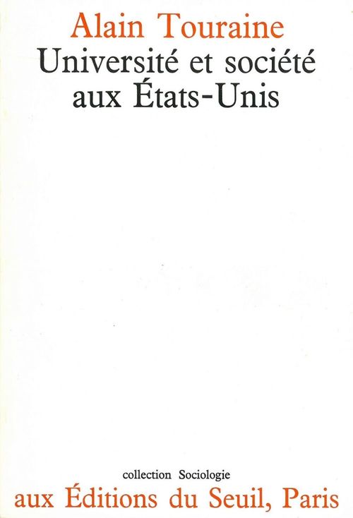 ebook cover of Université et Société aux Etats-Unis, by Touraine Alain
