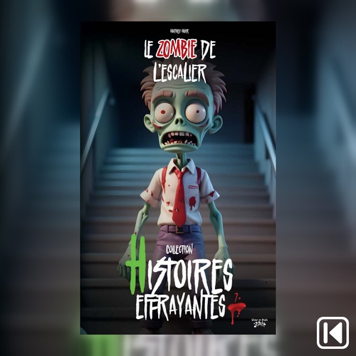 Couverture audiobook de Le zombie de l'escalier, de Mathieu Muir