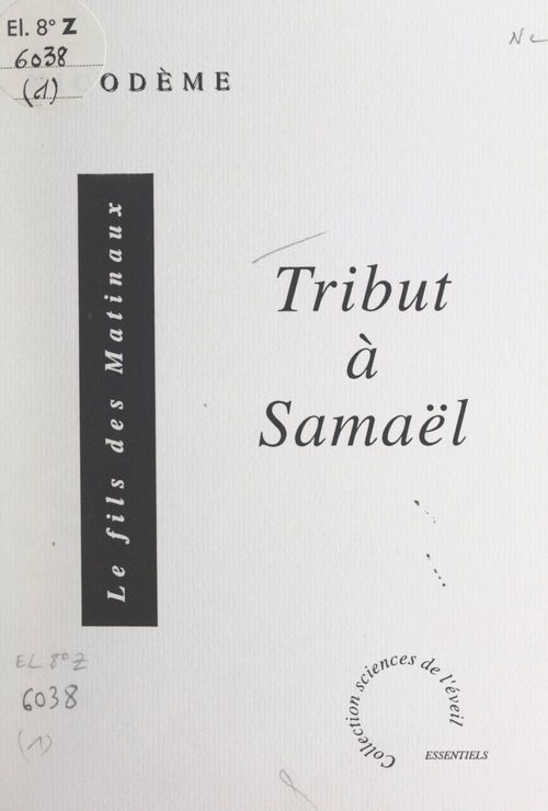 ebook cover of Tribut à Samaël, by Yves Nicodeme