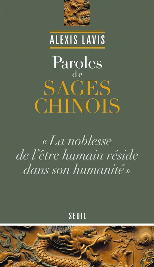 ebook cover of Paroles de sages chinois, by Alexis Lavis