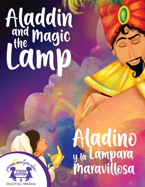 Couverture ebook de Aladdin and the Magic Lamp / Aladino y la Lámpara Maravillosa, de Eric Suben