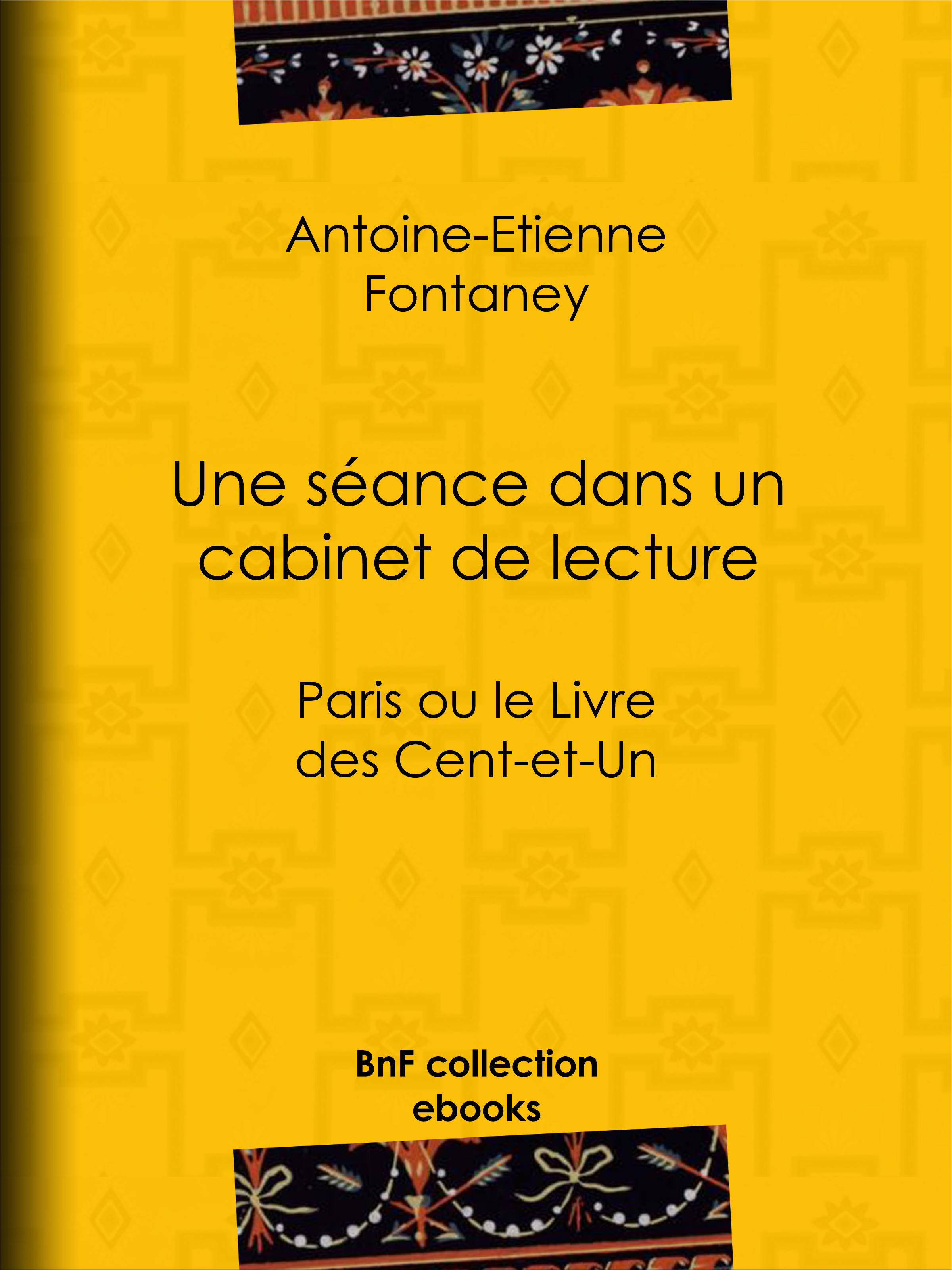 ebook cover of Une séance dans un cabinet de lecture, by Antoine-Etienne Fontaney