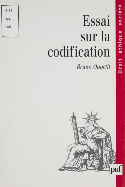 Couverture ebook de Essai sur la codification, de Bruno Oppetit