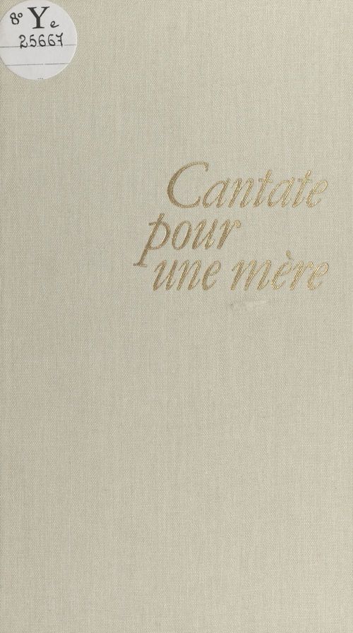 ebook cover of Cantate pour une mère, by Henry De Julliot