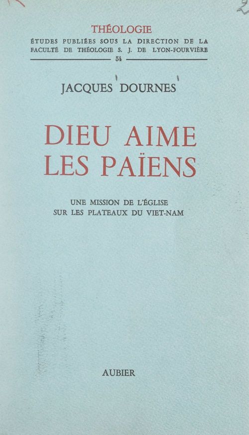 Couverture ebook de Dieu aime les Païens, de Jacques Dournes