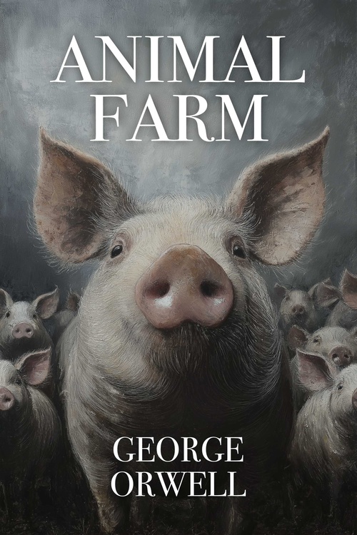 ebook cover of Animal Farm, by George Orwell