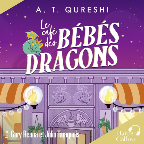 Couverture audiobook de Le Café des bébés dragons, de A.T. Qureshi