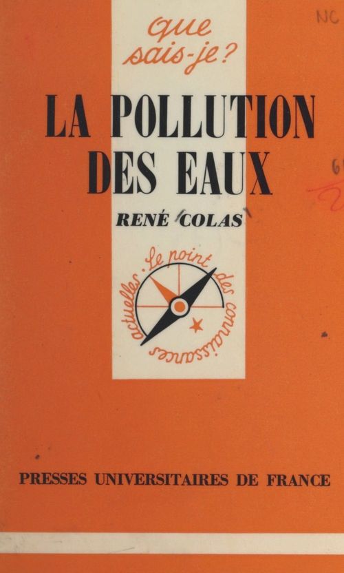 ebook cover of La pollution des eaux, by René Colas