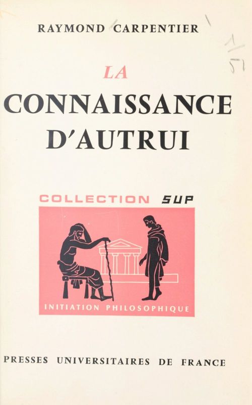 ebook cover of La connaissance d'autrui, by Raymond Carpentier