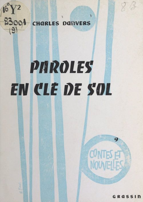 Couverture ebook de Paroles en clé de sol, de Charles Danvers