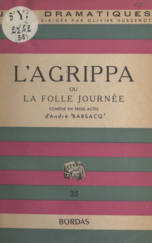 Couverture ebook de L'agrippa, de Andre Barsacq