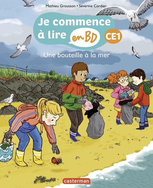 ebook cover of Une bouteille à la mer, by Mathieu Grousson, Séverine Cordier