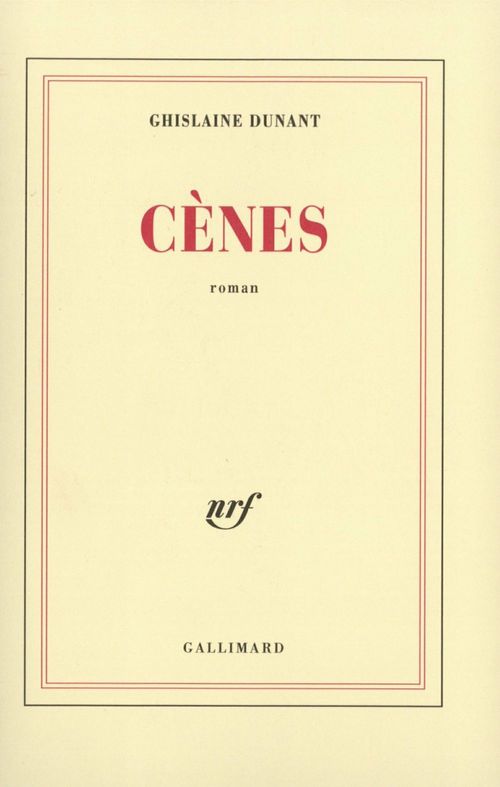 Couverture ebook de Cènes, de Ghislaine Dunant