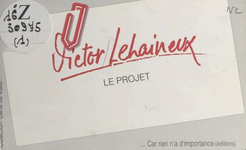 Couverture ebook de Le projet, de Lehaineux
