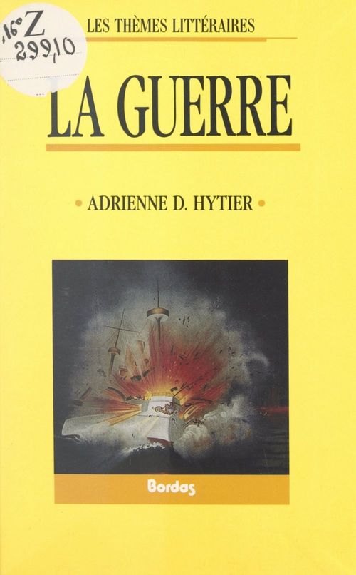 Couverture ebook de La guerre, de Adrienne Doris Hytier