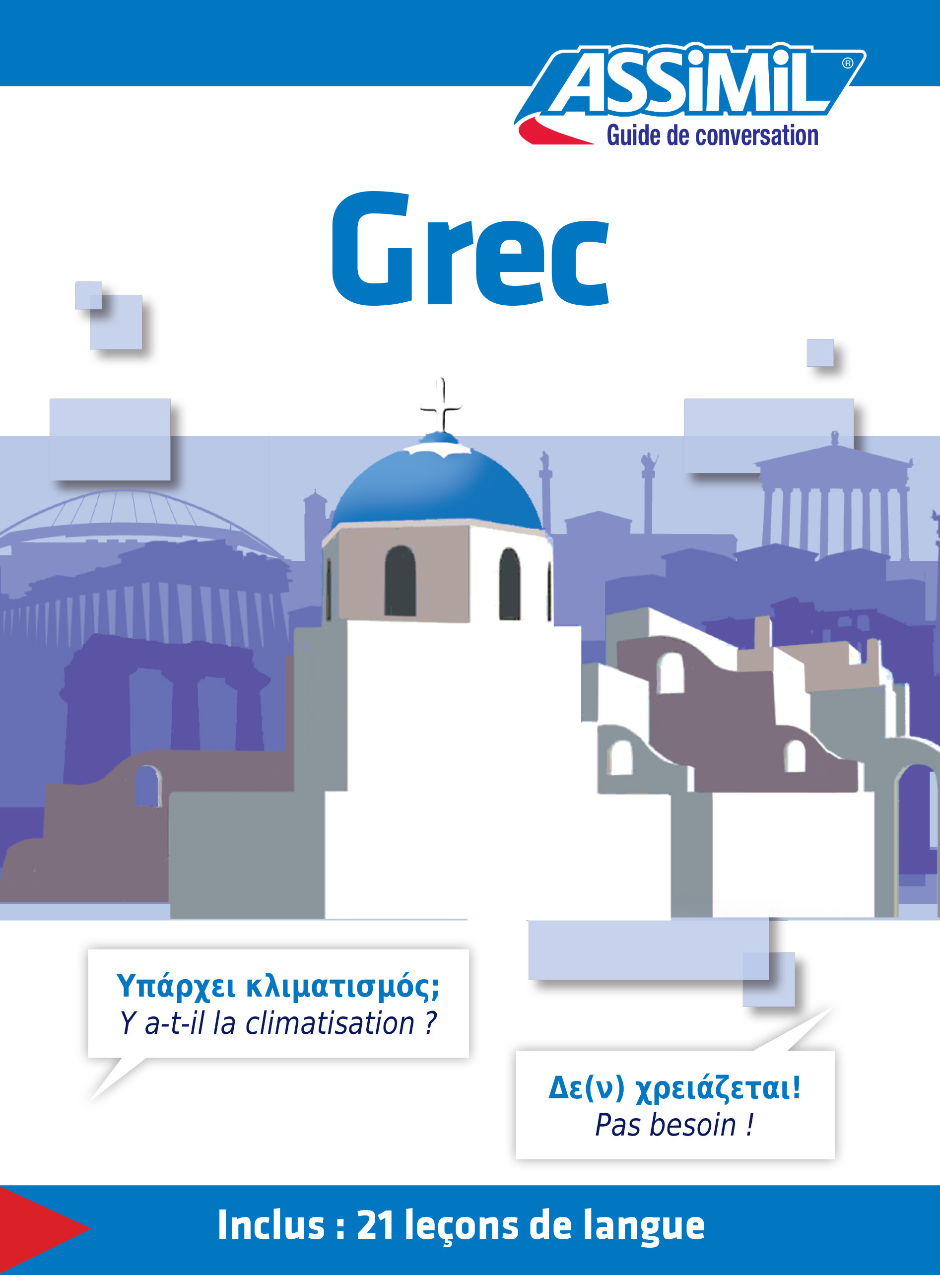 Couverture ebook de Grec - Guide de conversation, de Jean-Pierre Guglielmi