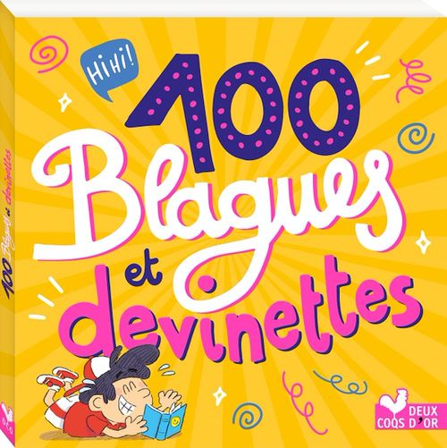 Couverture ebook de 100 blagues et devinettes, de Collectif