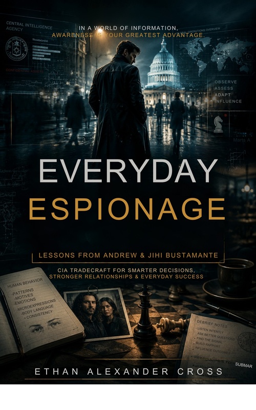 ebook cover of Everyday Espionage: Lessons from Andrew & Jihi Bustamante, by Ethan Alexander Cross