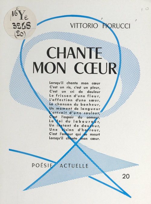 ebook cover of Chante mon coeur, by Vittorio Fiorucci