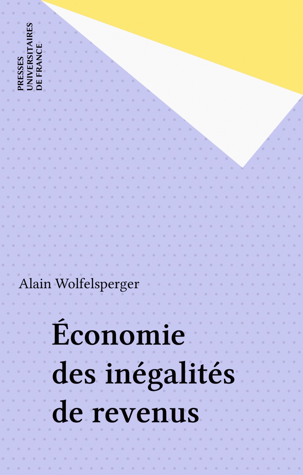 Couverture ebook de Économie des inégalités de revenus, de