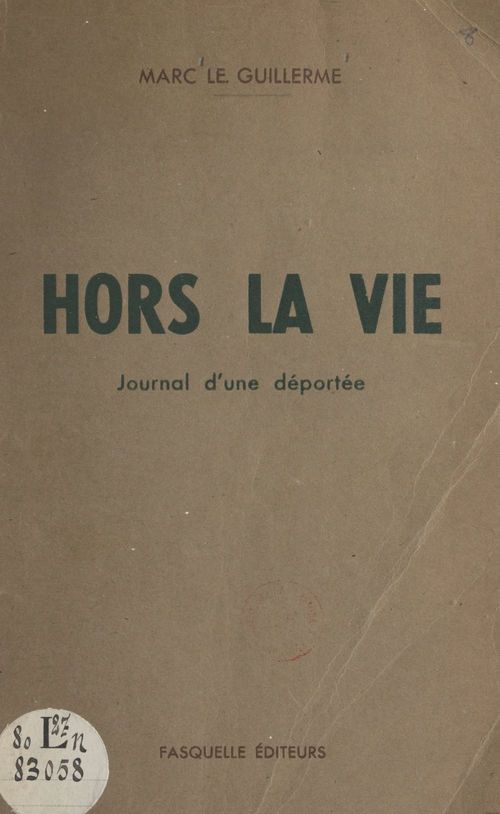 Couverture ebook de Hors la vie, de Marc Le Guillerme