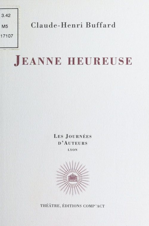 Couverture ebook de Jeanne heureuse, de Claude-henri Buffard
