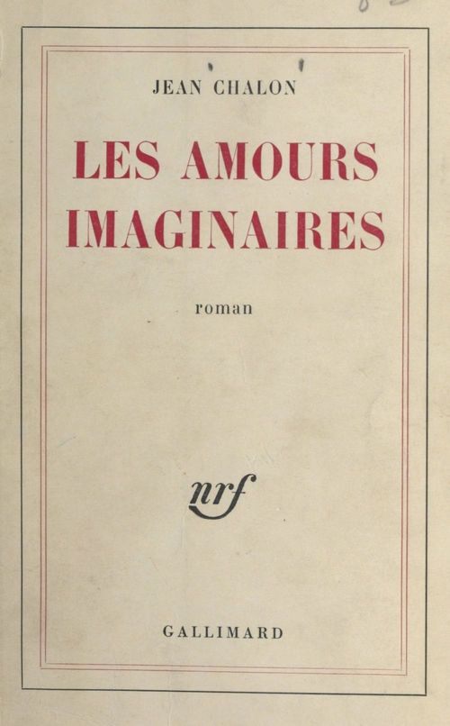 ebook cover of Les amours imaginaires, by Jean Chalon