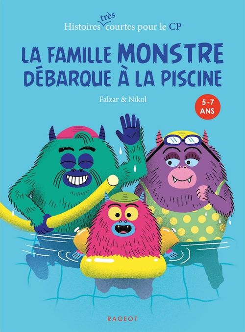 Couverture ebook de La famille Monstre débarque à la piscine, de Falzar, Nikol