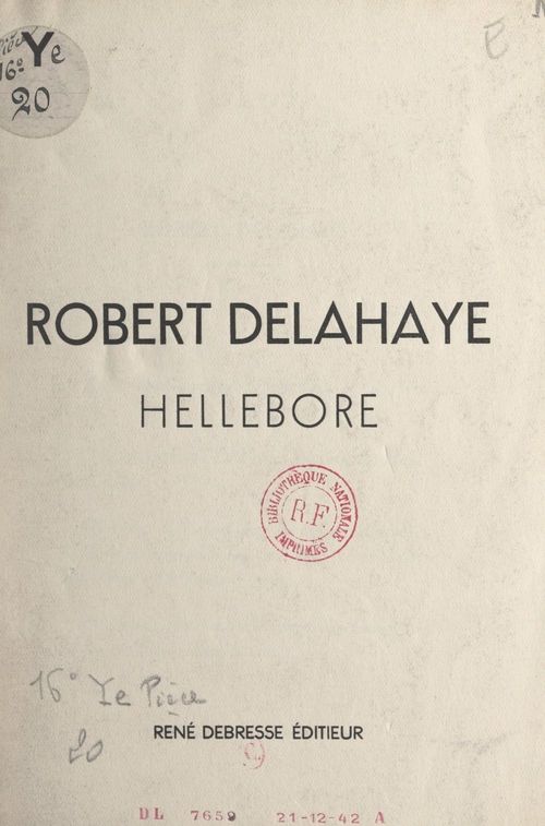 Couverture ebook de Hellebore, de Robert Delahaye