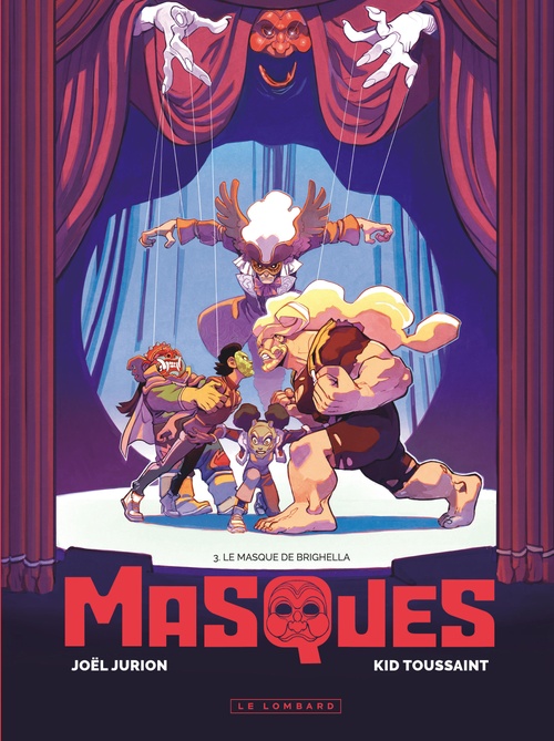 Couverture ebook de Masques - Tome 3 - Le masque de Brighella, de Kid Toussaint