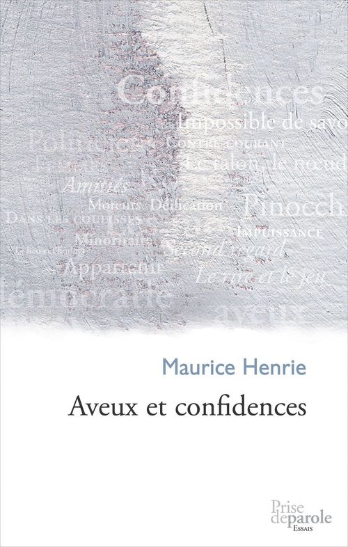 ebook cover of Aveux et confidences, by Henrie Maurice