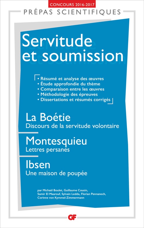 ebook cover of Servitude et soumission - Prépas scientifiques, by Collectif