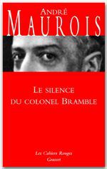 ebook cover of Les silences du colonel Bramble, by André Maurois