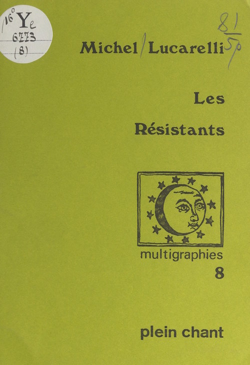 Couverture ebook de Les résistants, de Michel Lucarelli
