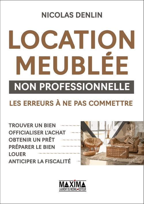 Couverture ebook de Location meublée non professionnelle, de Nicolas Denlin