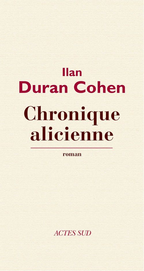 ebook cover of Chronique alicienne, by Ilan Duran cohen